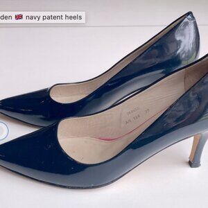 Boden Navy patent Heels Sz 40 Euro